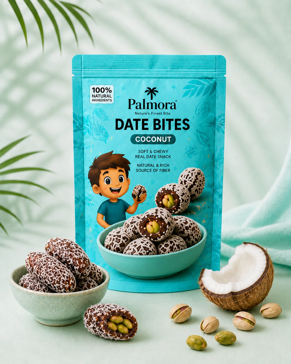 Palmora Date Bites Coconut